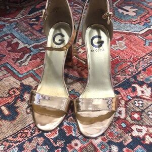 Rose gold guess heels